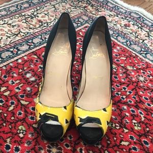 Christian Louboutin Graffiti Heels Size 38.5